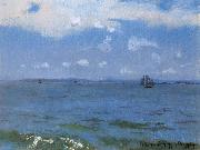 William Stott of Oldham Below Gravesend painting